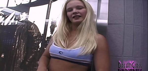  Super Hot Blonde Gets Naked In Airport Parking Garage